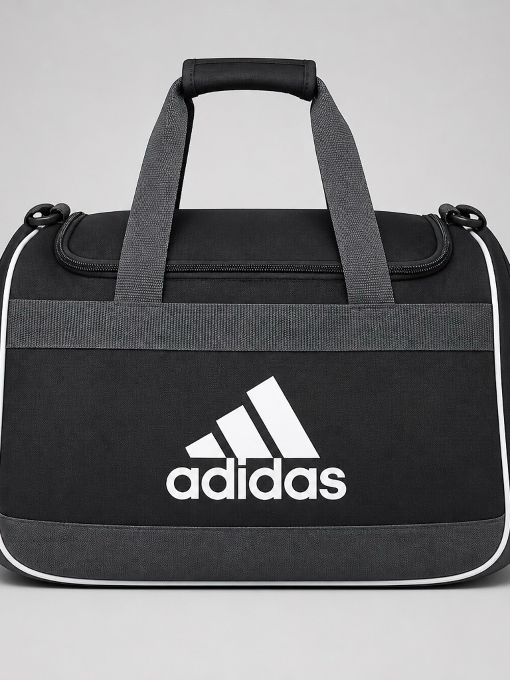 Adidas Black & Gray Duffel Bag - Men's Sports Travel Bag